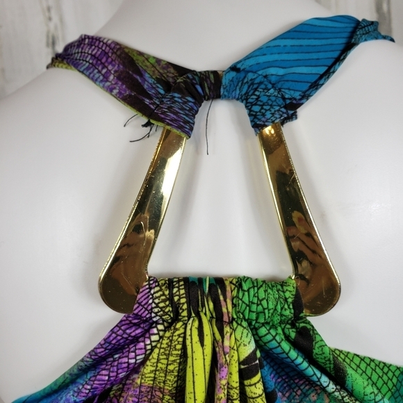 R. Mark's bright colorful mini dress size small - Picture 7 of 10